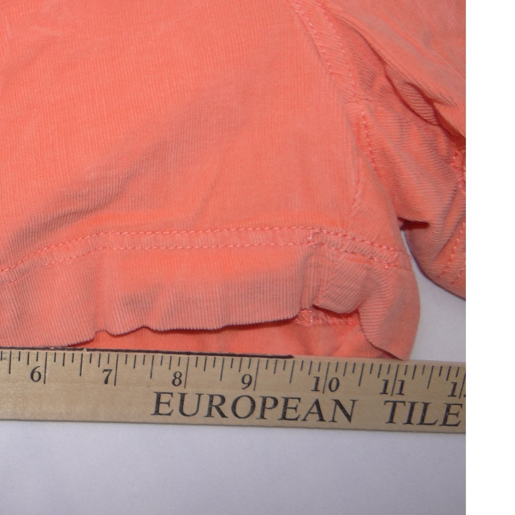 Athleta Womens Coral Orange Corduroy Shorts Size 6 Casual Summer Bright 1796