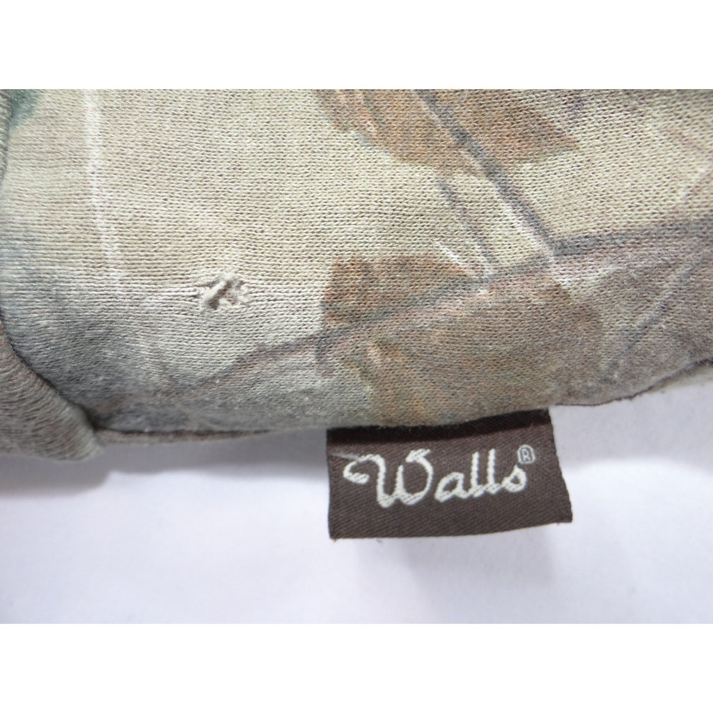 VTG Walls Realtree Hardwoods Camo Full Zip Hoodie Mens Brown Green Camouflage