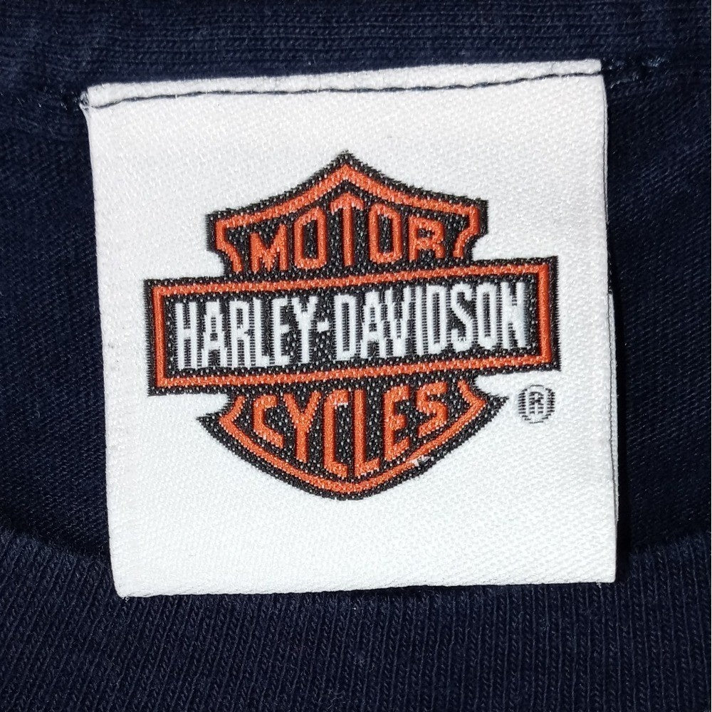 Harley Davidson Sturgis Black Hills Rally 2007 T Shirt Men Large Blue Wolf Moon