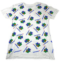 Nintendo 64 N64 All Over Print T Shirt White Men's Size Medium Retro Gamer