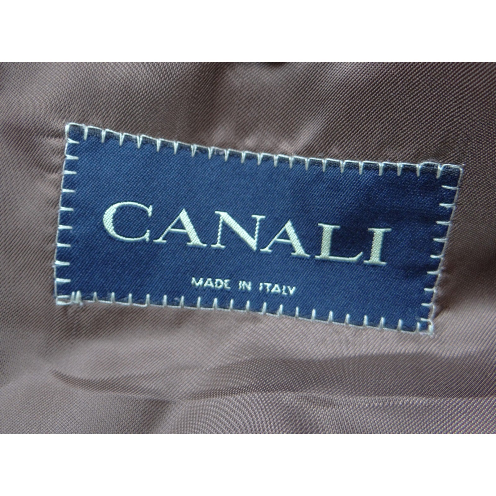 Canali Mens Brown Windowpane Wool Blazer Sport Coat Made in Italy 42R 43R