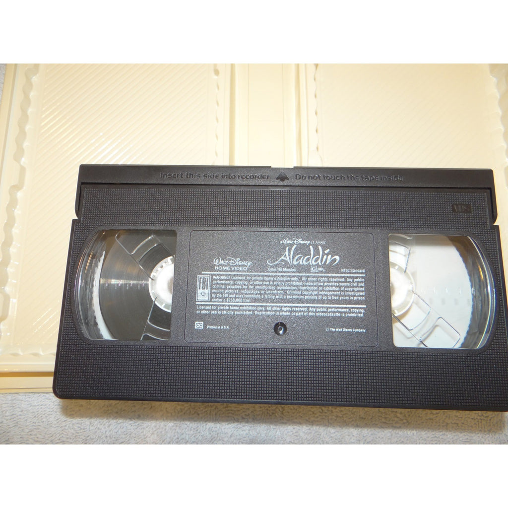 Walt Disney Aladdin VHS The Classics Black Diamond Original Animated Movie 1662
