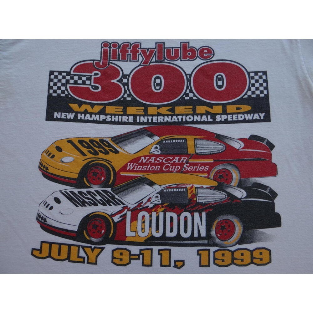 Vintage Jiffy Lube 300 NASCAR T-Shirt New Hampshire International Speedway 1999