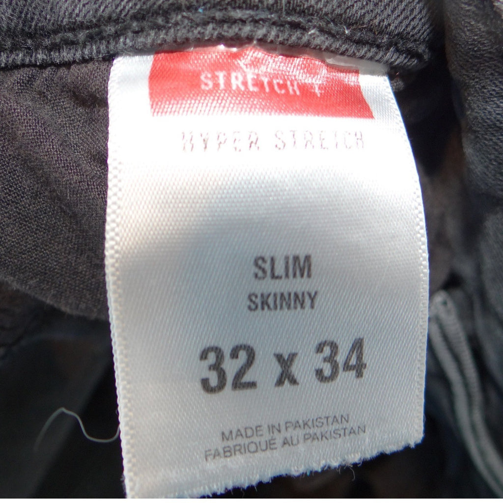Express Mens Hyper Stretch Slim Skinny Jeans Grey Faded Wash