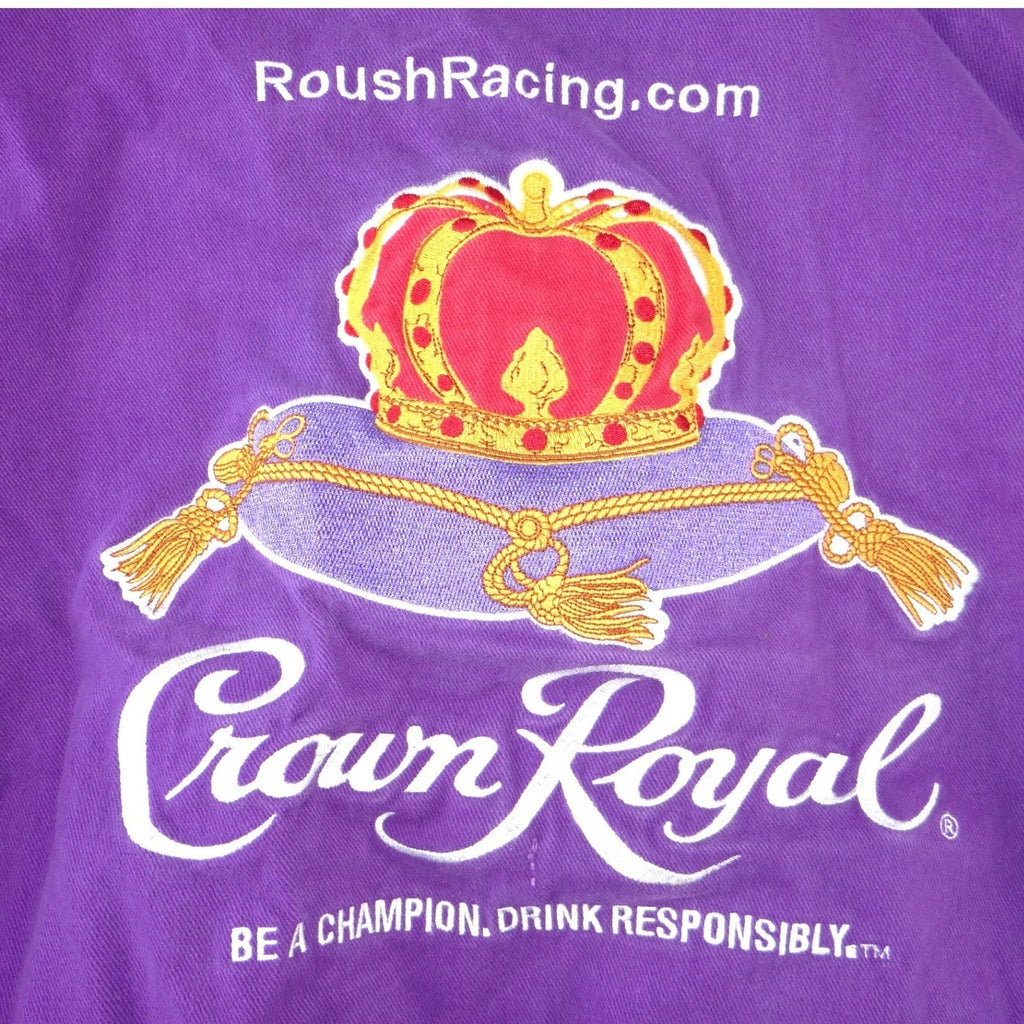 Chase Authentics Crown Royal Roush Racing NASCAR Jacket Jamie McMurray Purple L