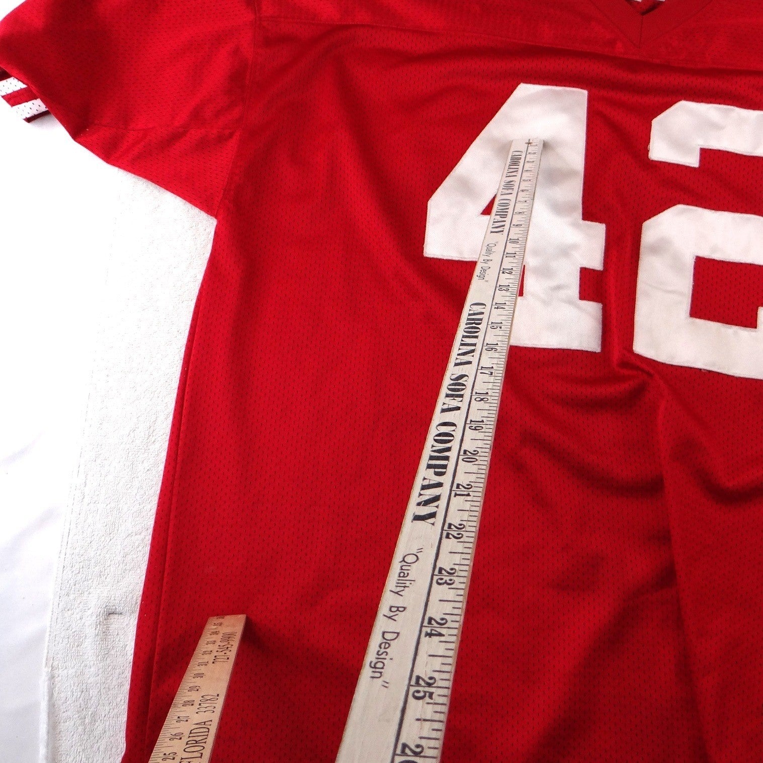 Mitchell & Ness Ronnie Lott San Francisco 49ers 1989 Throwback Jersey Red Men 56