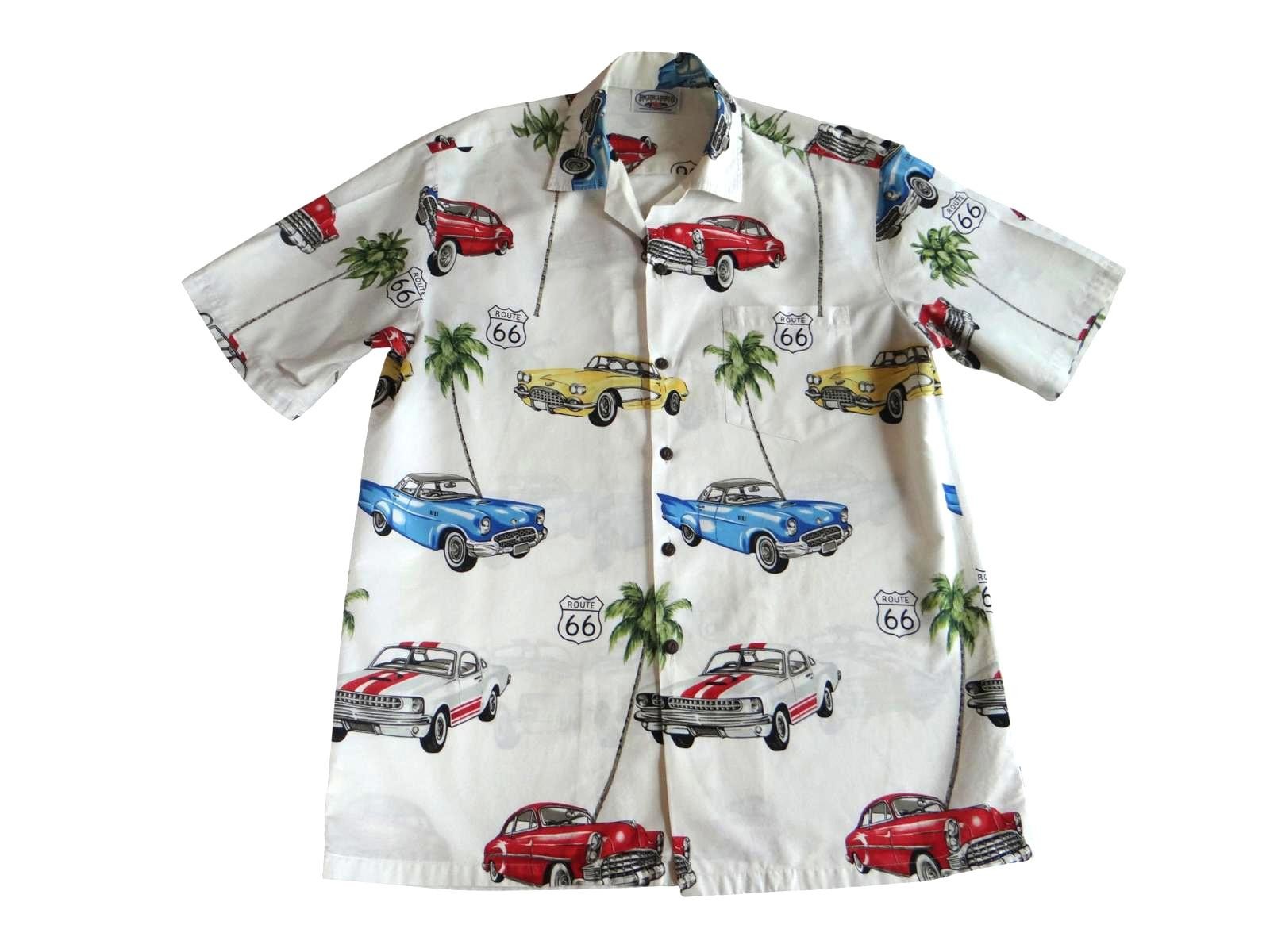 Pacific Blend Retro Classic Cars Short Sleeve Shirt