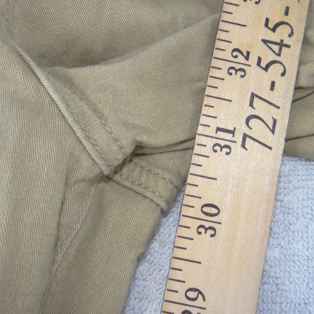 Lucky Brand Mens Authentic Skinny Stretch Tan Khaki Pants 31x31