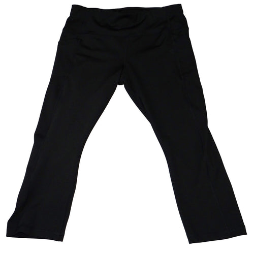 AVIA Women Black Athletic Capris Leggings Size L G 12 14