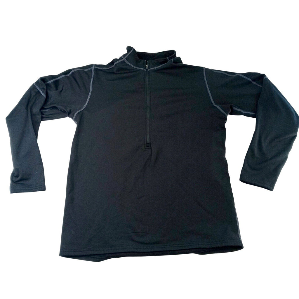 Shop Antarctica Black Long Sleeve Quarter Zip Pullover Shirt Women's Size L