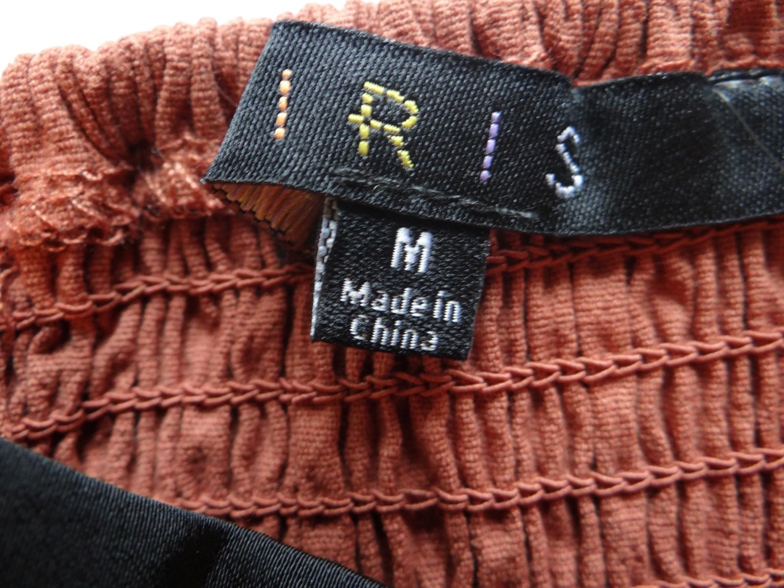 Stylish IRIS Crop Top - Brown and Black