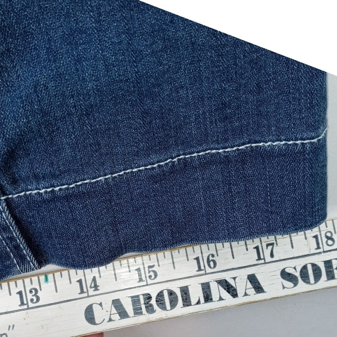 INC International Concepts Petite Sleeveless Denim Dress Zip Front Braided Belt