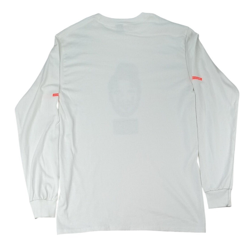 Gildan White Long Sleeve Graphic T Shirt Mens Size S "No Face Killah" Print