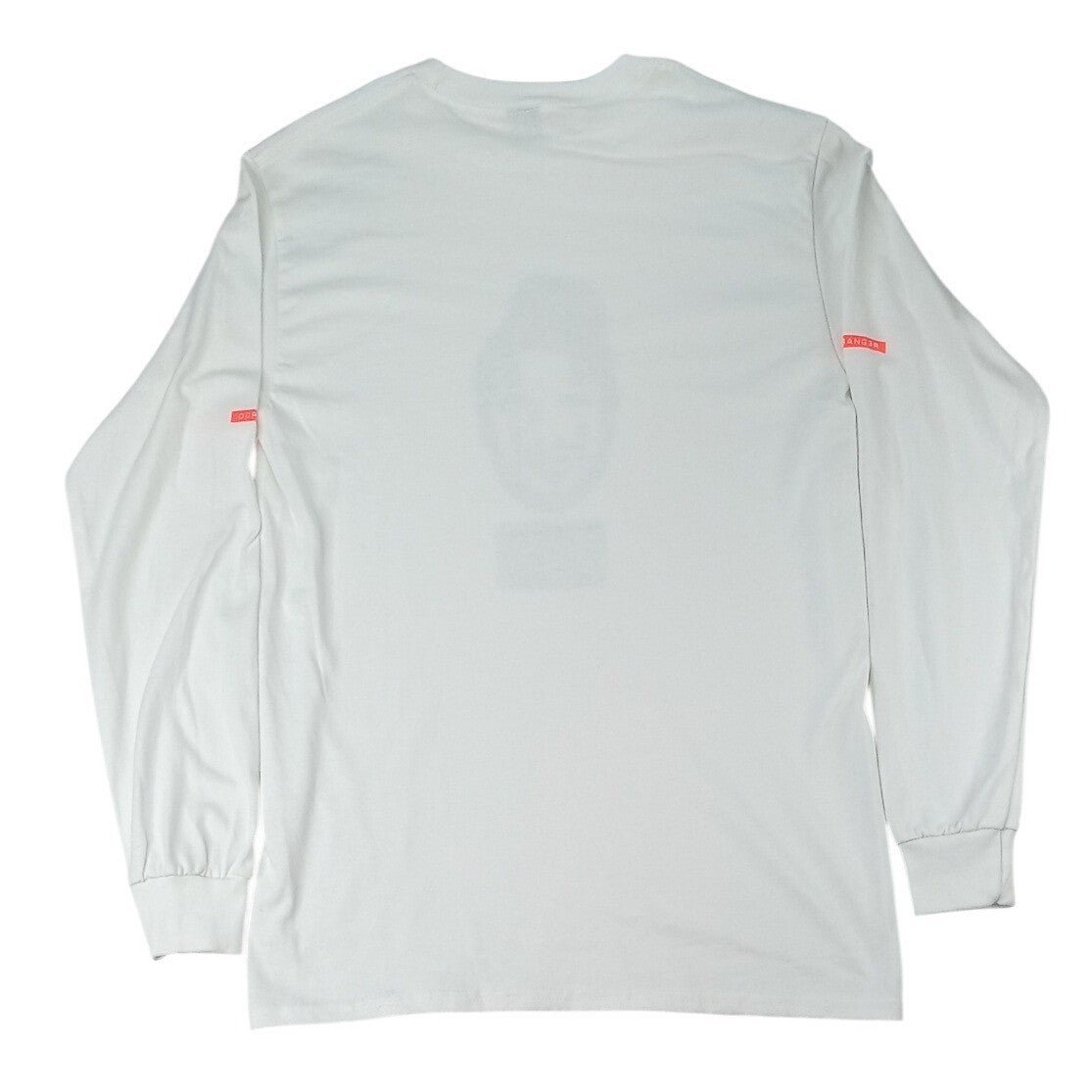 Gildan White Long Sleeve Graphic T Shirt Mens Size S "No Face Killah" Print