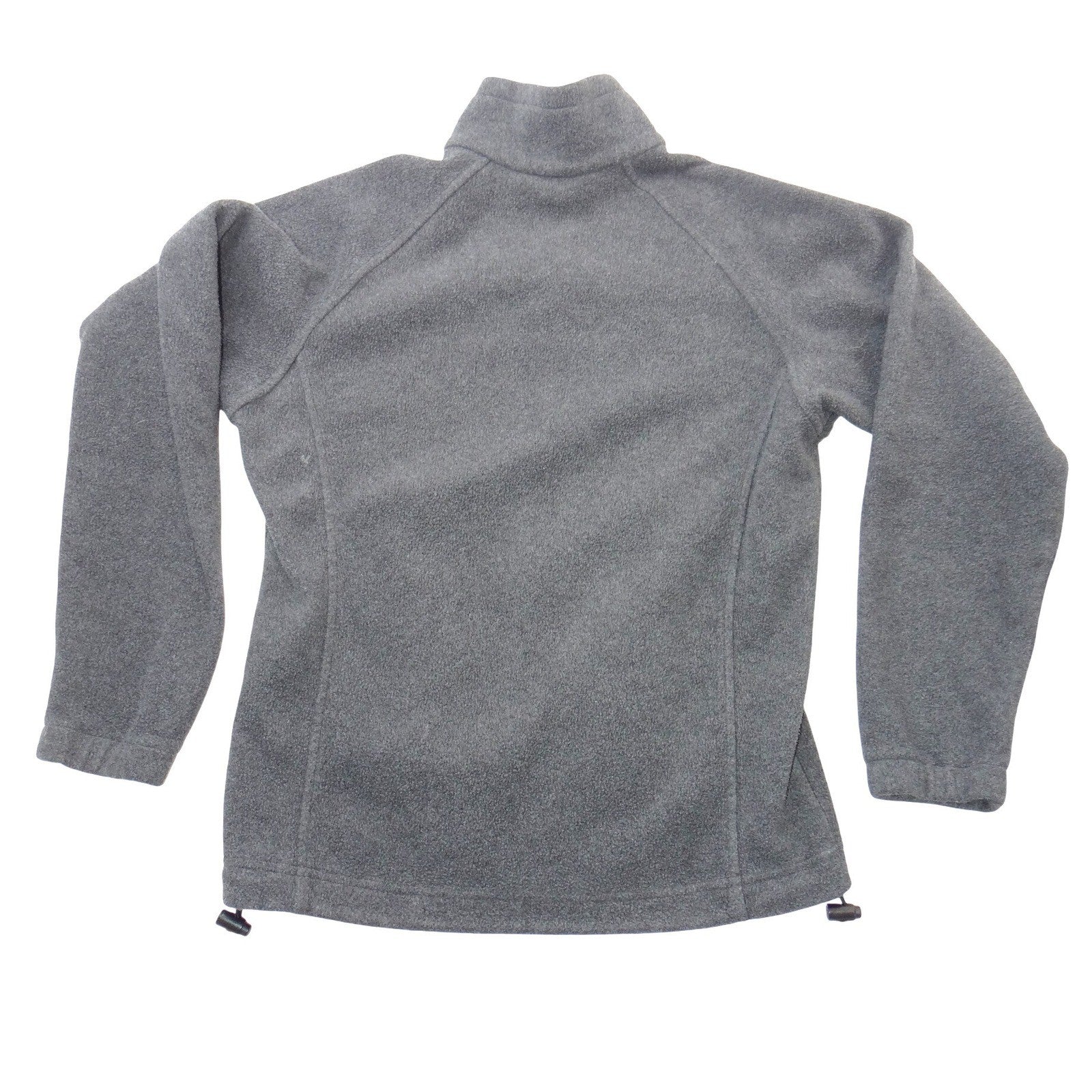 Columbia Mens Gray Full Zip Fleece Jacket High Neck Outdoor Layer Size M