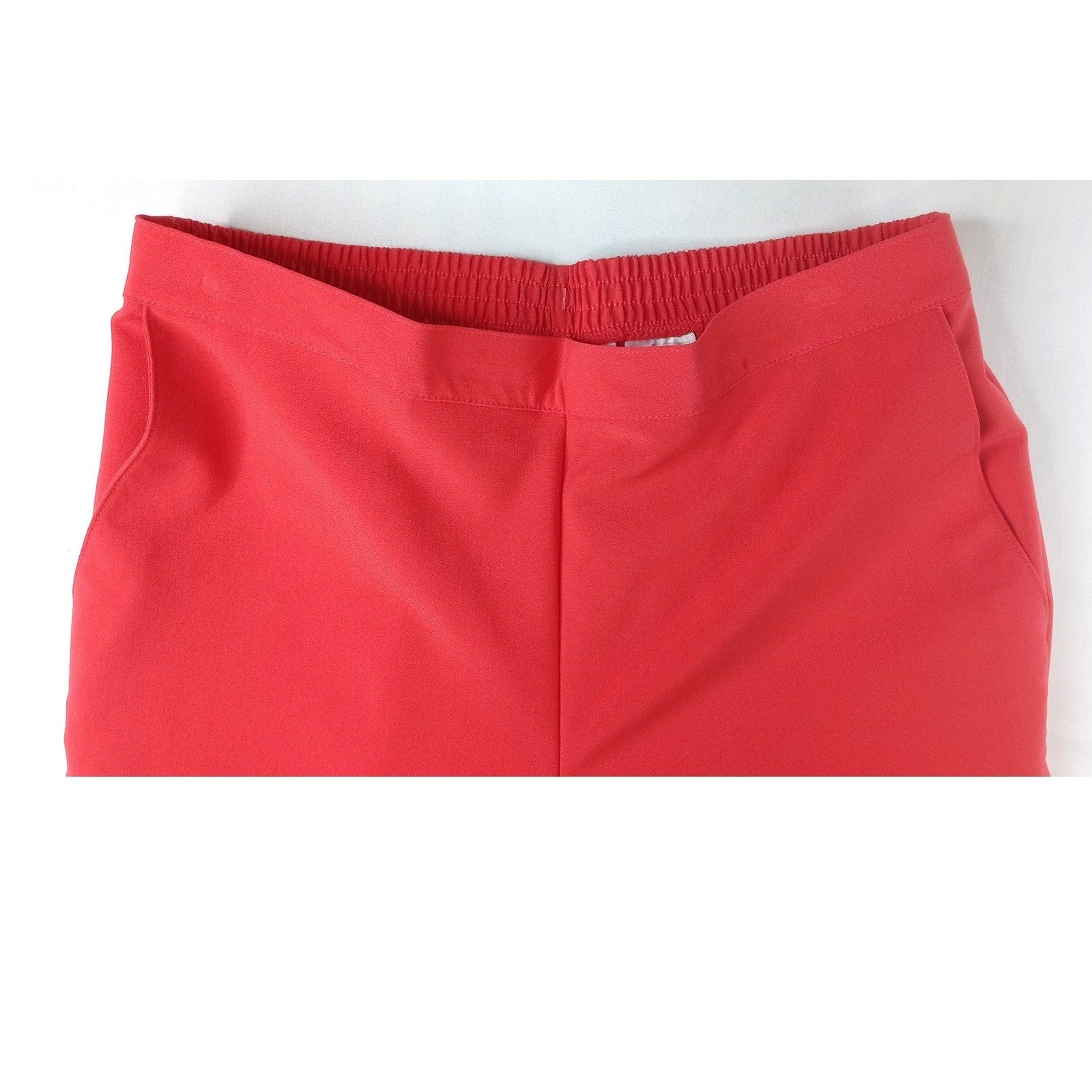 NWT Alfred Dunner Womens Coral Elastic Waist Cropped Pants Sz 8 Polyester Blend
