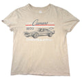 GM Official Licensed Chevrolet Camaro 1970 Sport Cars T Shirt Womens Small Beige