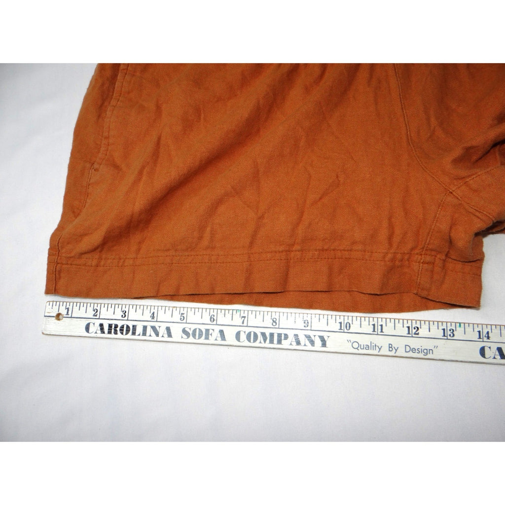 Old Navy Maternity Shorts Orange Cotton Blend Elastic Waist Size L