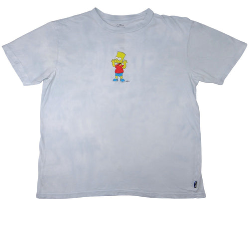 Billabong The Simpsons Bart Simpson T Shirt Mens Medium Light Blue Graphic Tee