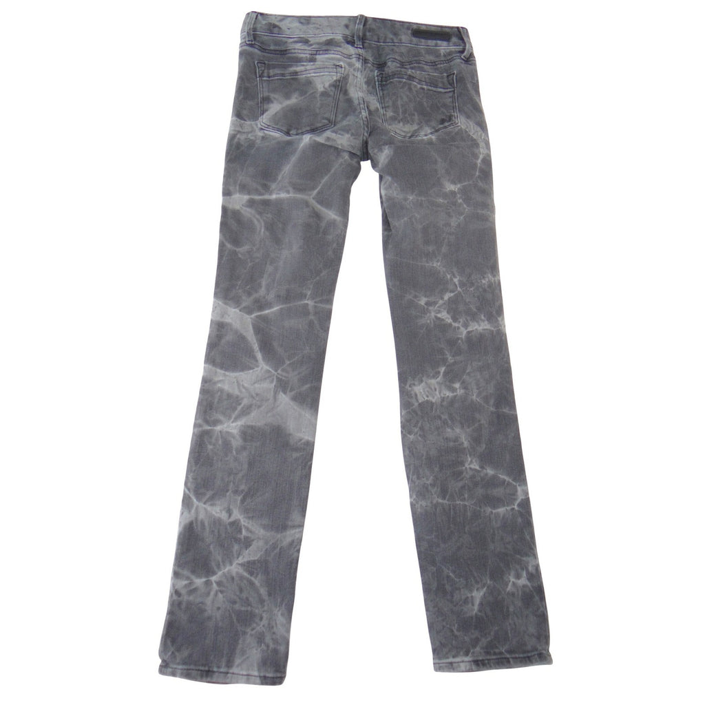 Express Jeans Mens Mia Mid Rise Skinny Gray Marble Wash Denim Size 6