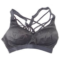 Victoria Sport Black Strappy Perforated Mesh Sports Bra 34C Medium Impact