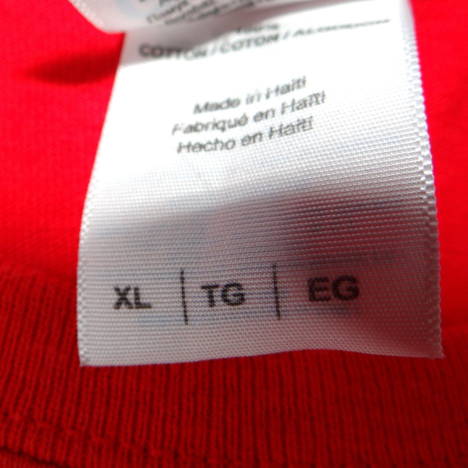 Ohio State Buckeyes Red Heavy Cotton T Shirt Mens Size XL