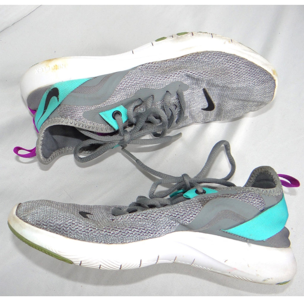 Nike Flex Experience RN 8 Womens Running Shoes Grey Teal Purple Size 5.5
