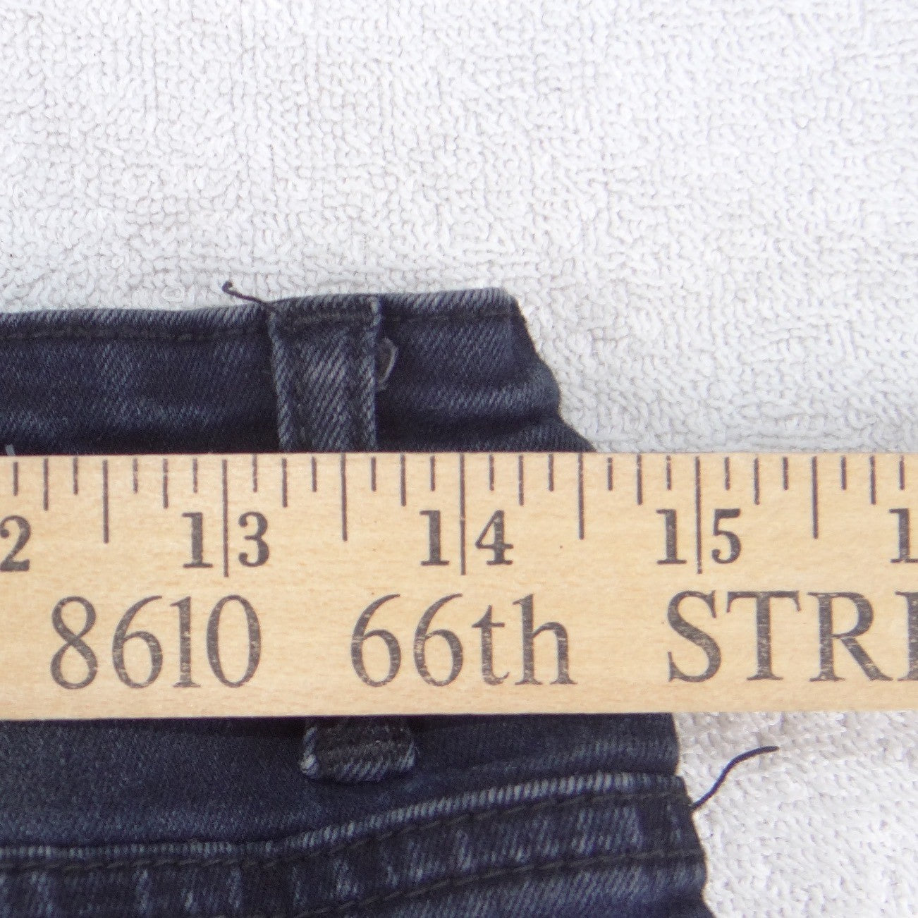 American Bazi Black Distressed Lace Up Denim Mini Skirt Womens Large