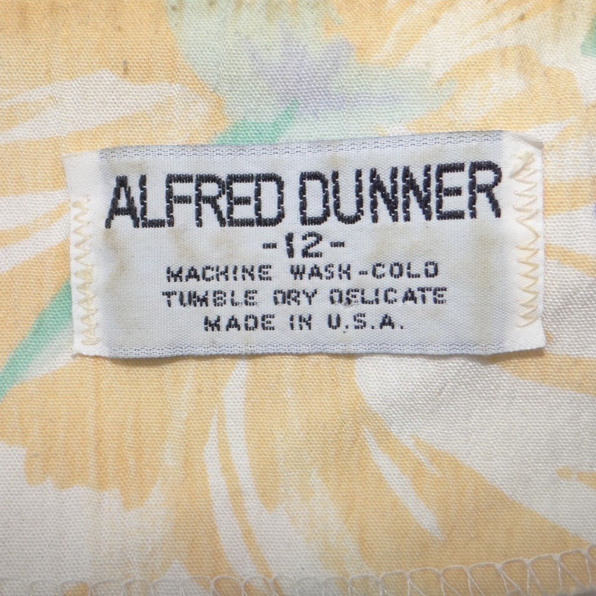Alfred Dunner Vintage Floral Blazer Pastel Tropical Single Button Made in USA 12