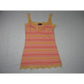 Y2K Wet Seal Lace Trim Striped Cami & American Eagle Ribbed Tank Top Bundle 2pc