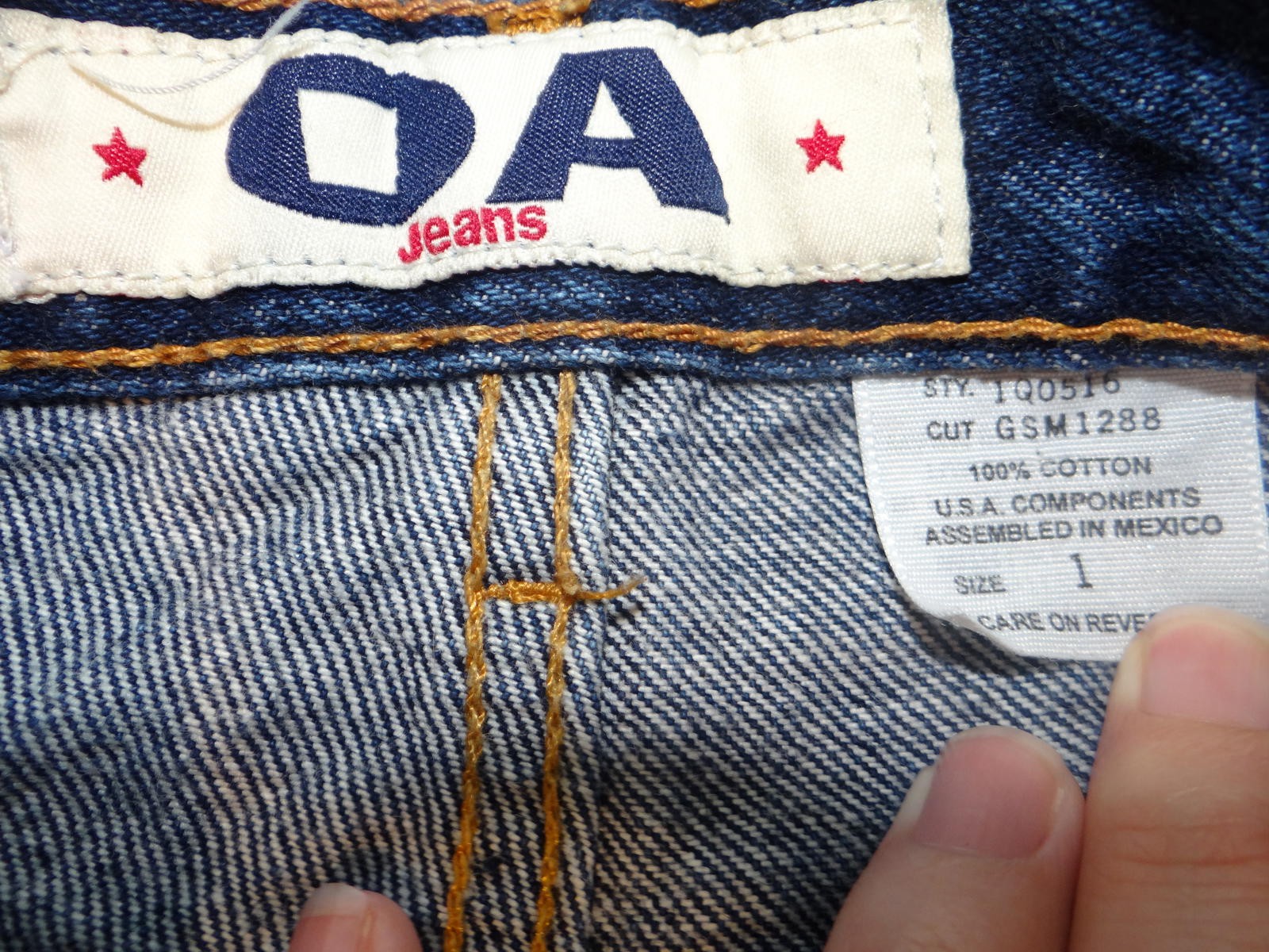 Vintage Y2K Women's OA Jeans Boot Cut Denim Pants Size 1