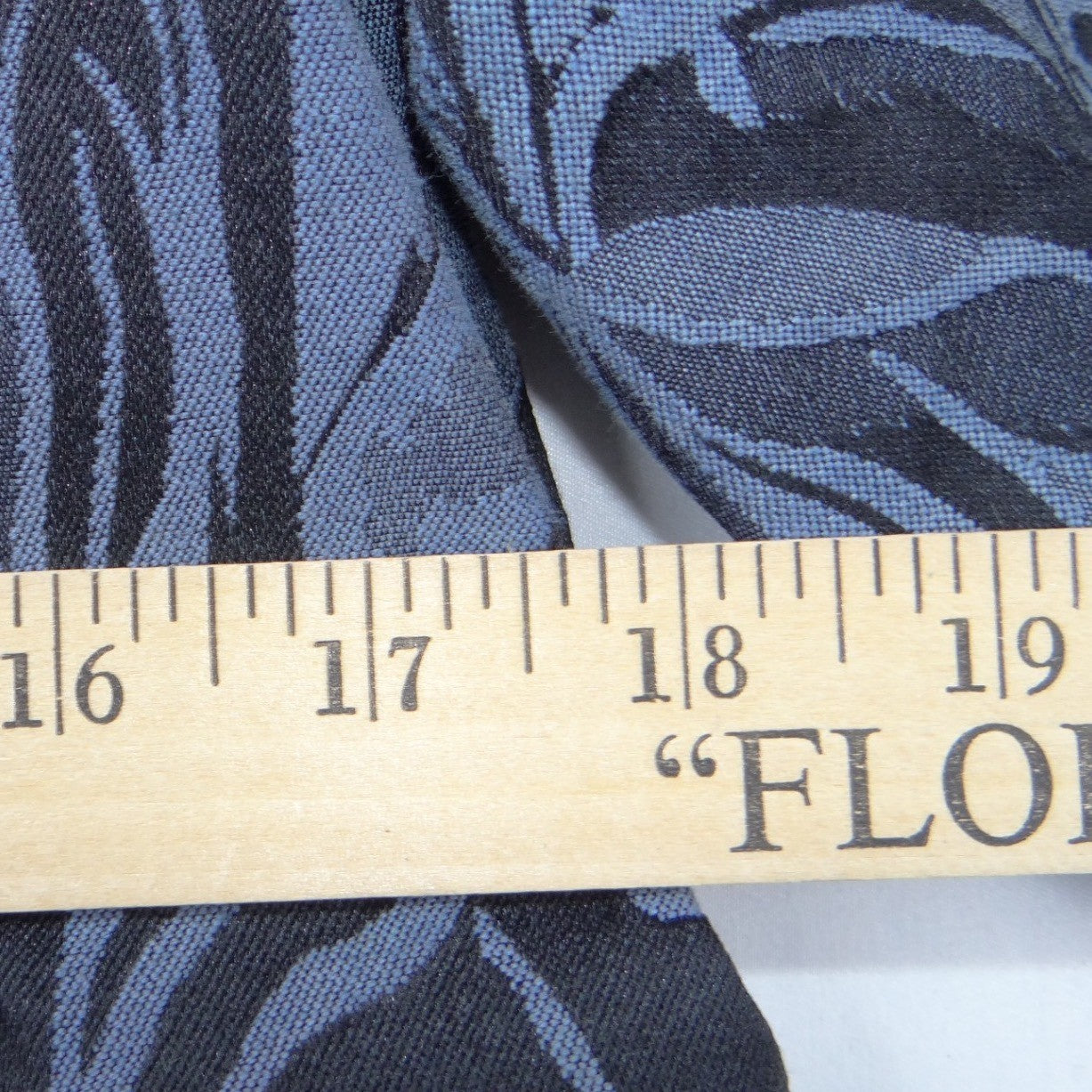 VTG Coldwater Creek Womens Blue Botanical Jacquard Mandarin Collar Jacket Size M