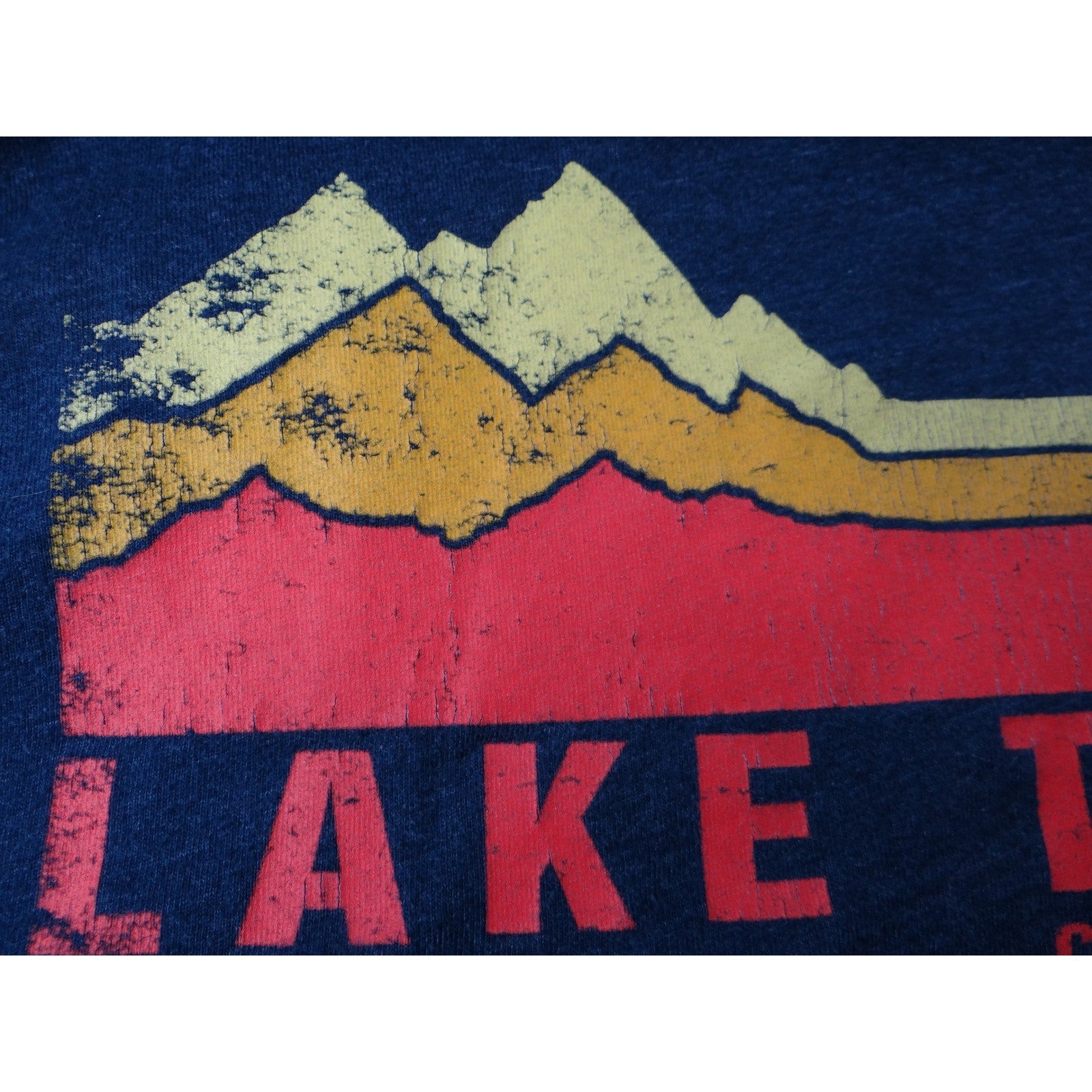 Coastal Classics Lake Tahoe California Mens T Shirt Navy Blue Graphic Tee