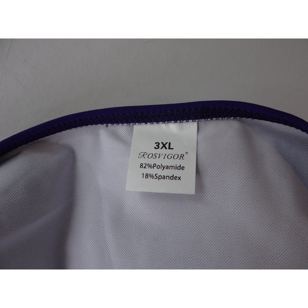 NWT-Rosvigor Womens Plus Size 3XL Colorblock Bikini Set Purple Teal High Waist