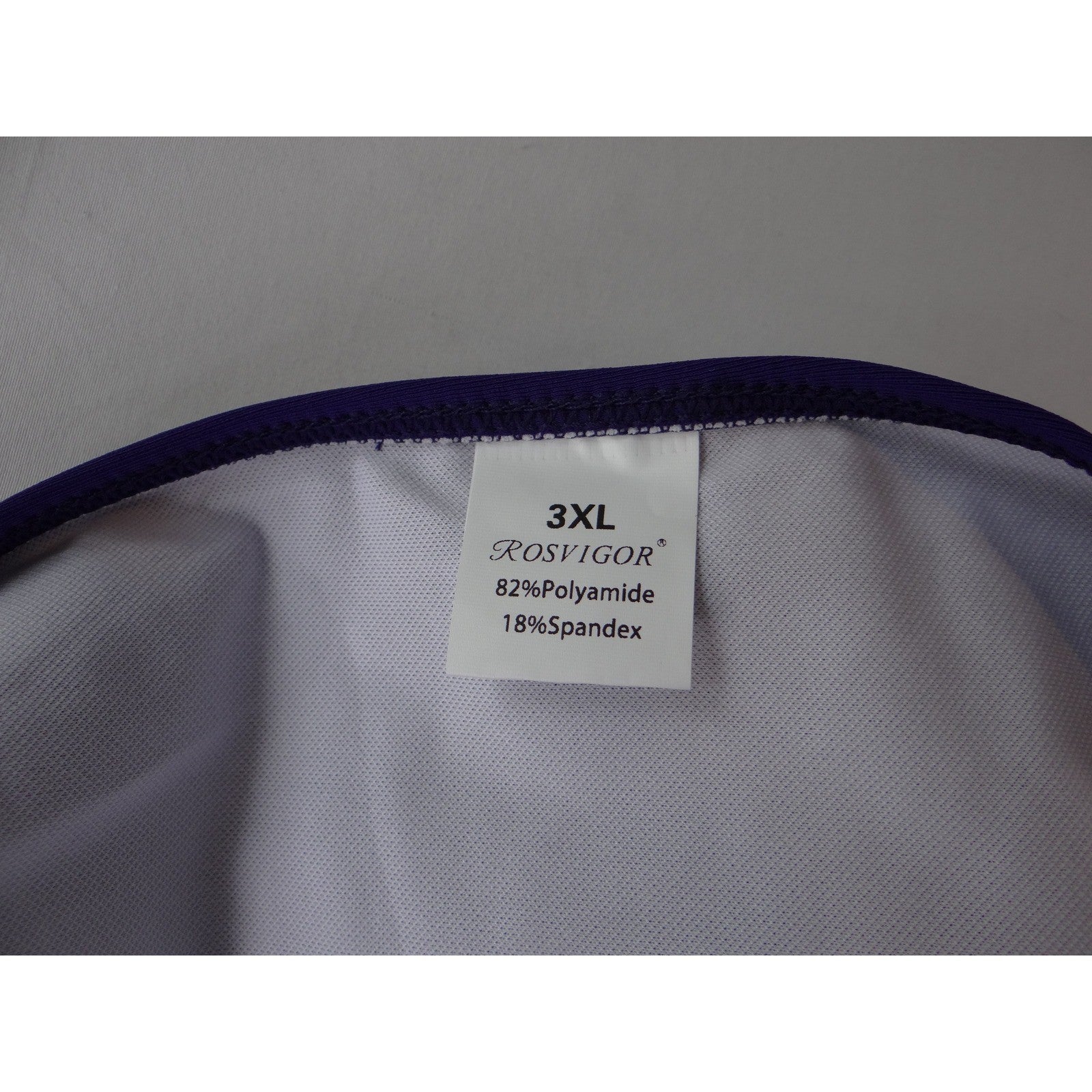 NWT-Rosvigor Womens Plus Size 3XL Colorblock Bikini Set Purple Teal High Waist