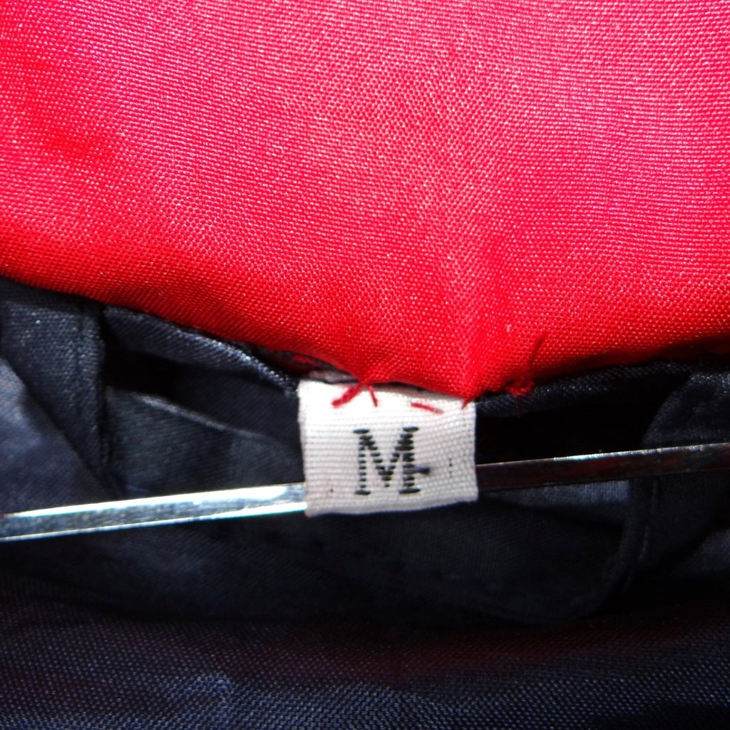 Womens Navy Blue Hooded Lightweight Rain Jacket Red Accents Size M