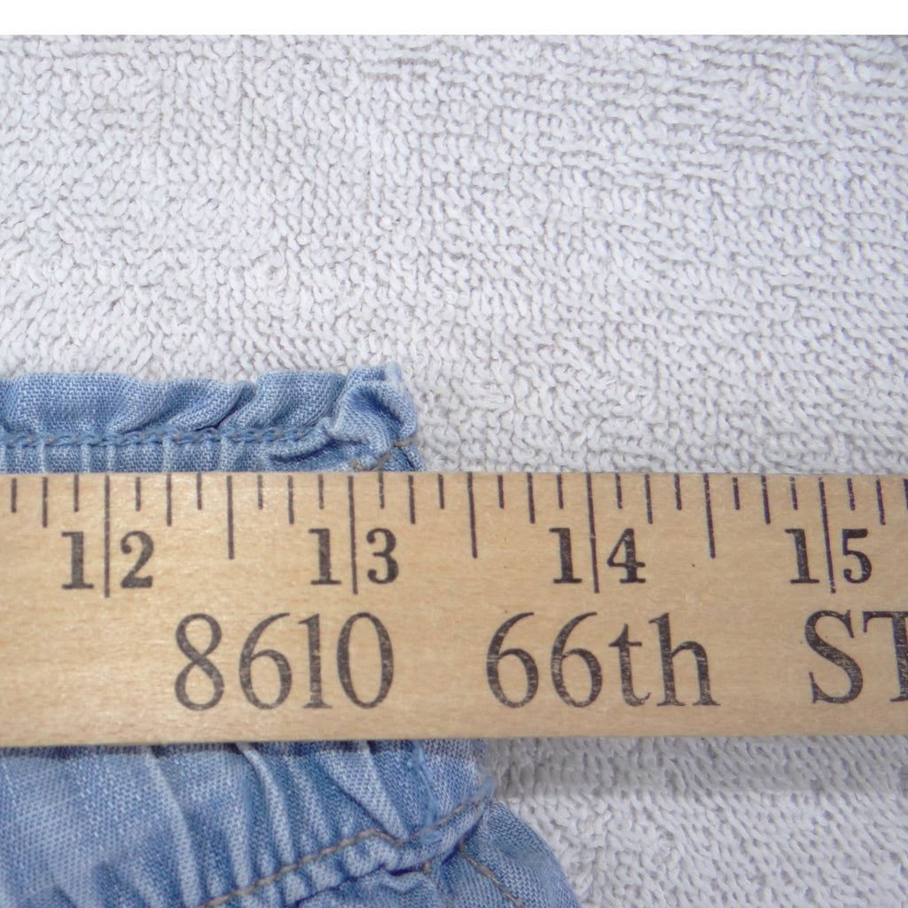 Knox Rose Womens Light Wash Chambray Paperbag Waist Jogger Pants Blue XS