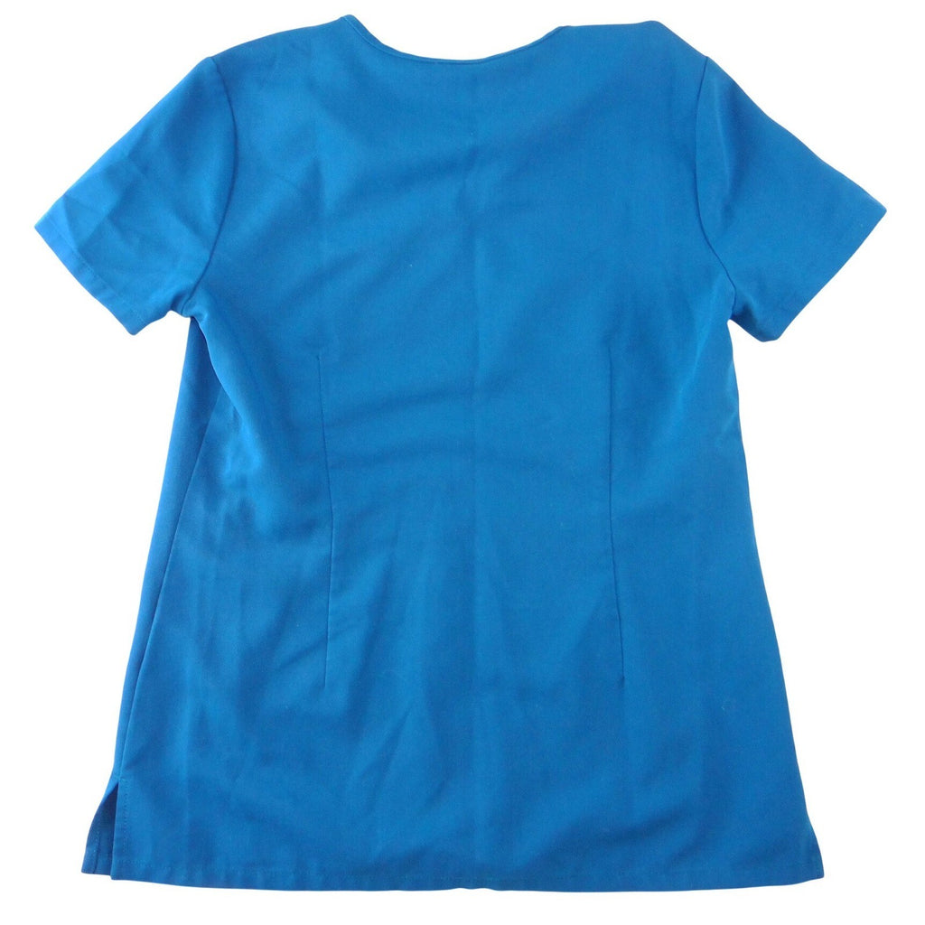 FIGS Technical Collection Womens XXS V-Neck Scrub Top Teal Blue Short Sleeve