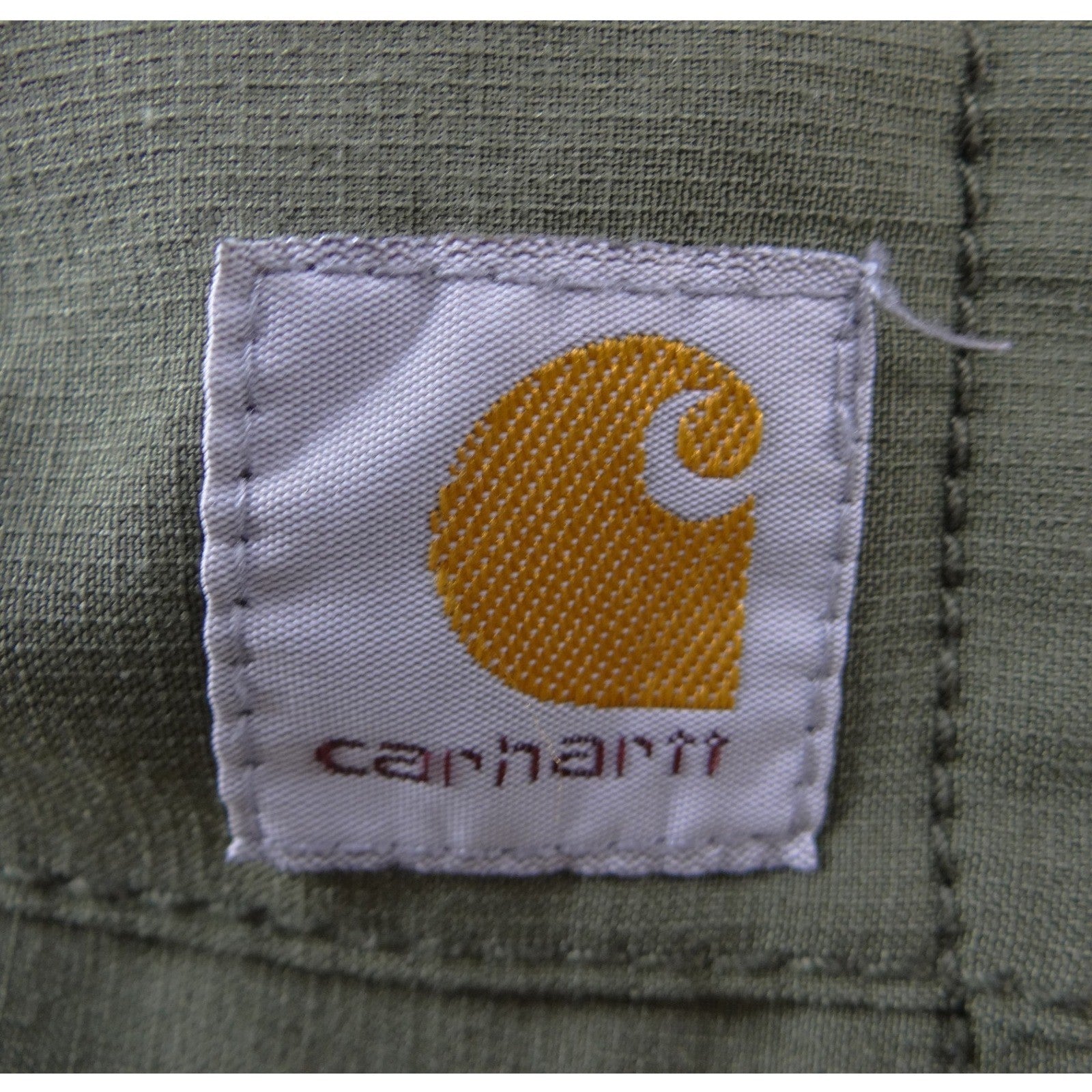 Carhartt Force Modern Fit Women Scrub Top Olive Green V-Neck Pocket Medium