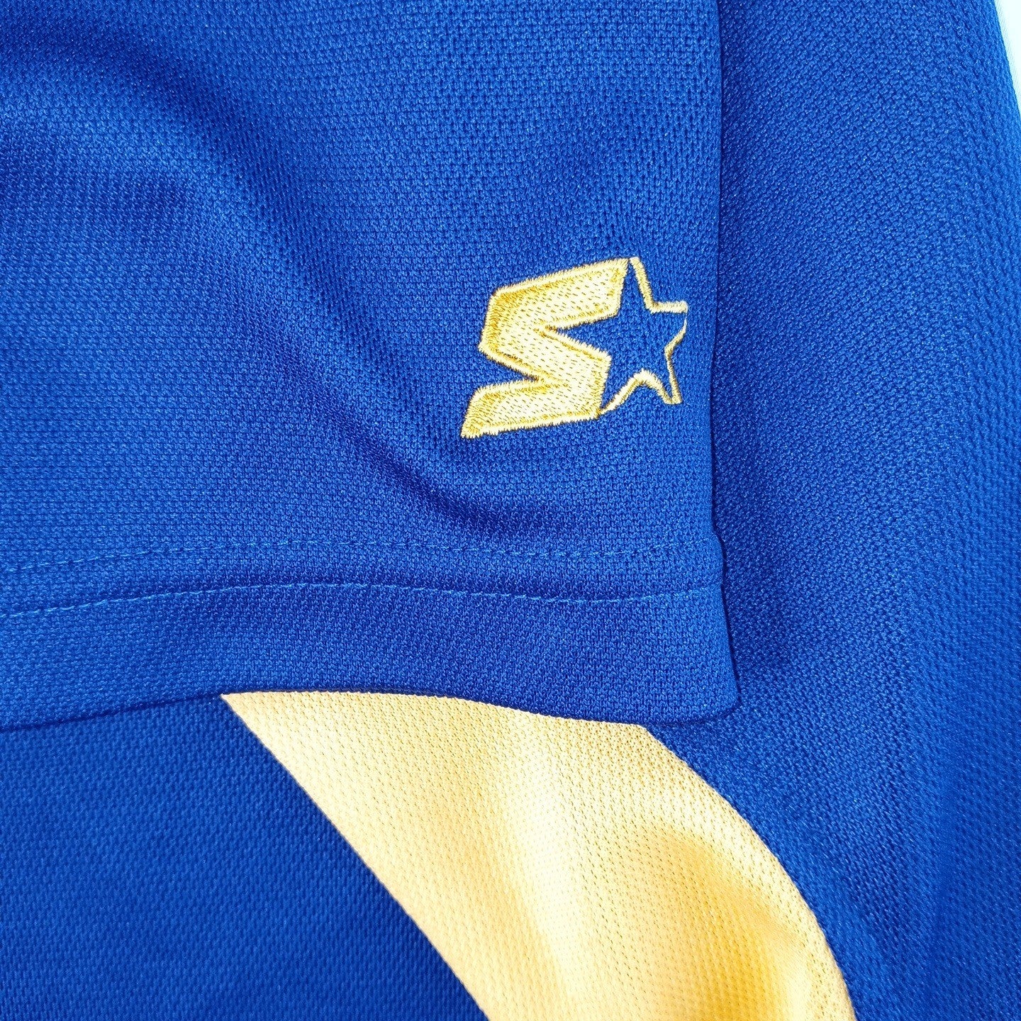 Starter Michigan Wolverines Navy Blue Yellow Polo Shirt Mens XL Embroidered