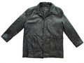 Men's Black Leather Jacket Medium Caribou Creek