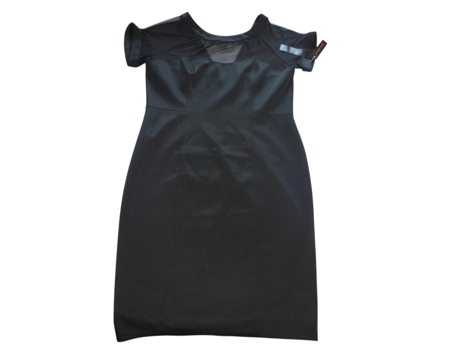 Stylish Black Dress with Tags - Size 14