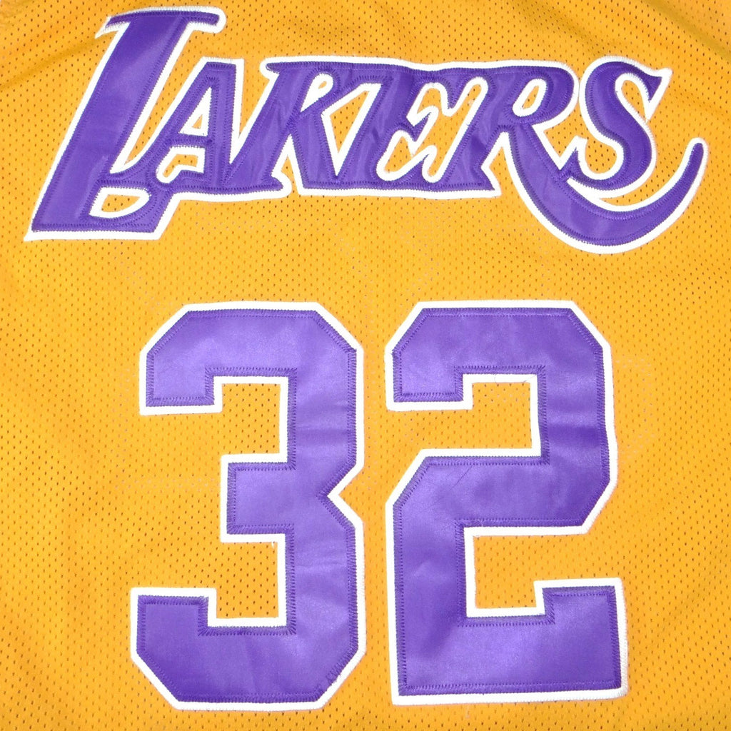 Rare Lakers Magic Johnson 32 Jersey 1979-80 Gold Mens 3XL Mitchell & Ness