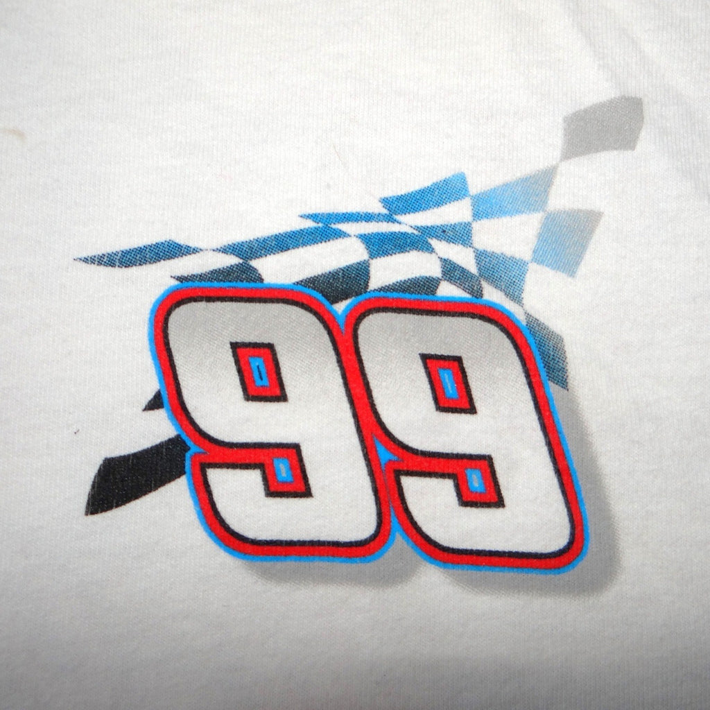 Autographed Vintage Michael Waltrip NASCAR 99 Just For Men T-Shirt White Large