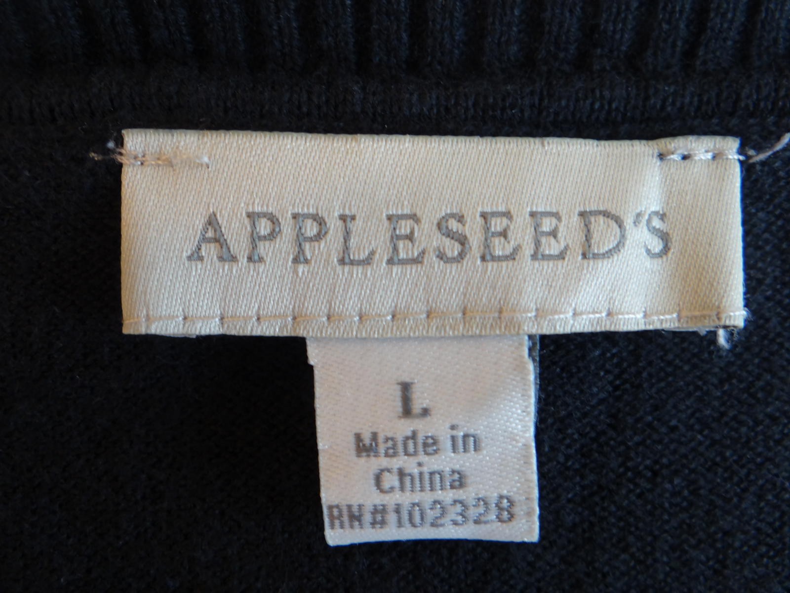 Appleseed's Women's Black Cardigan Sweater - Size L