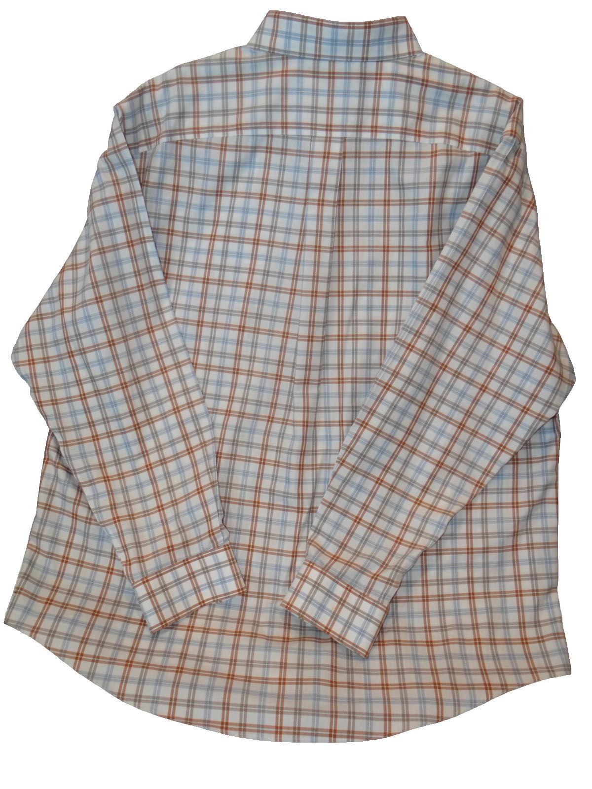 Roundtree & Yorke Men's Casual Button-Down Plaid Shirt