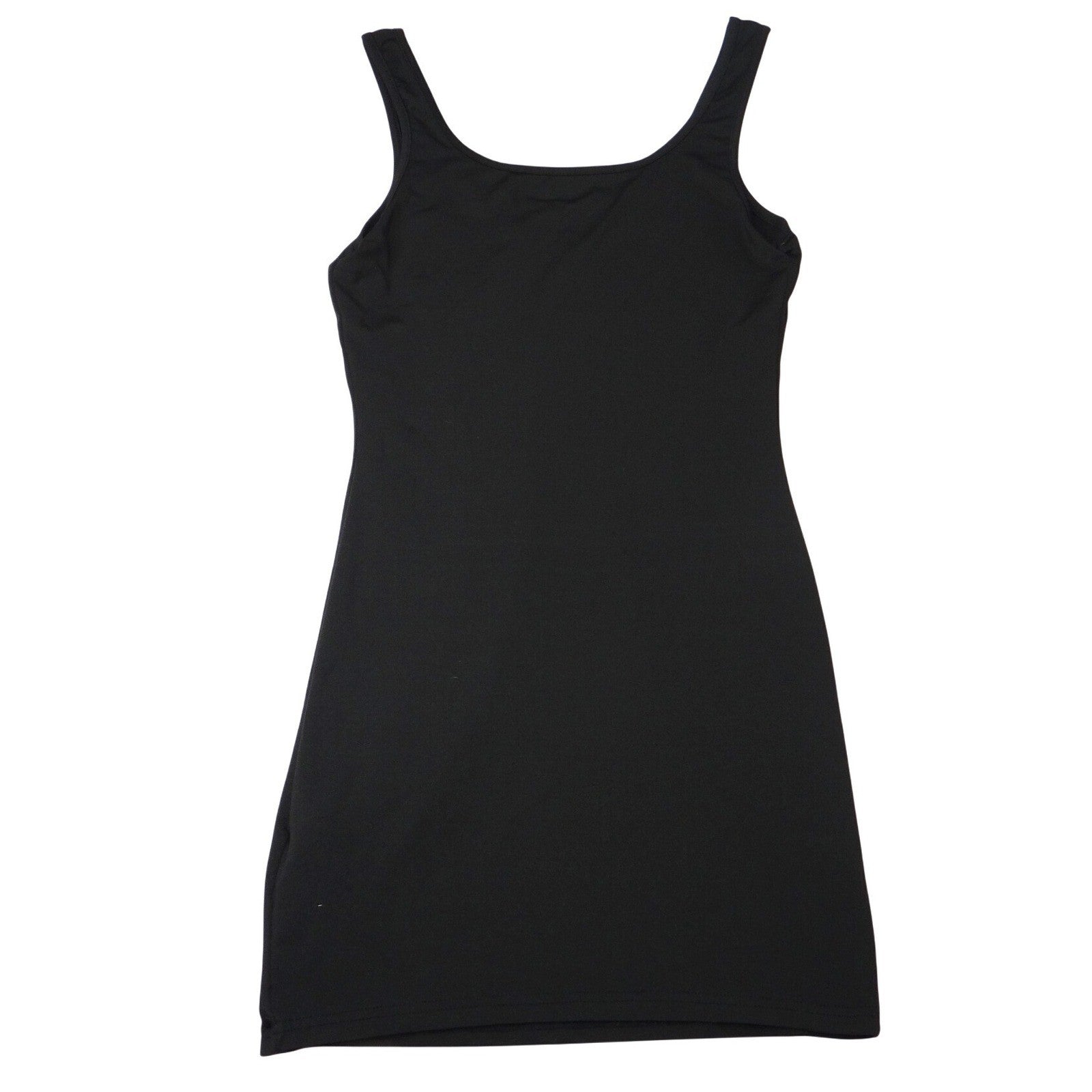 SHEIN Petite Black Tank Dress Mini Scoop Neck Sleeveless Bodycon Size S