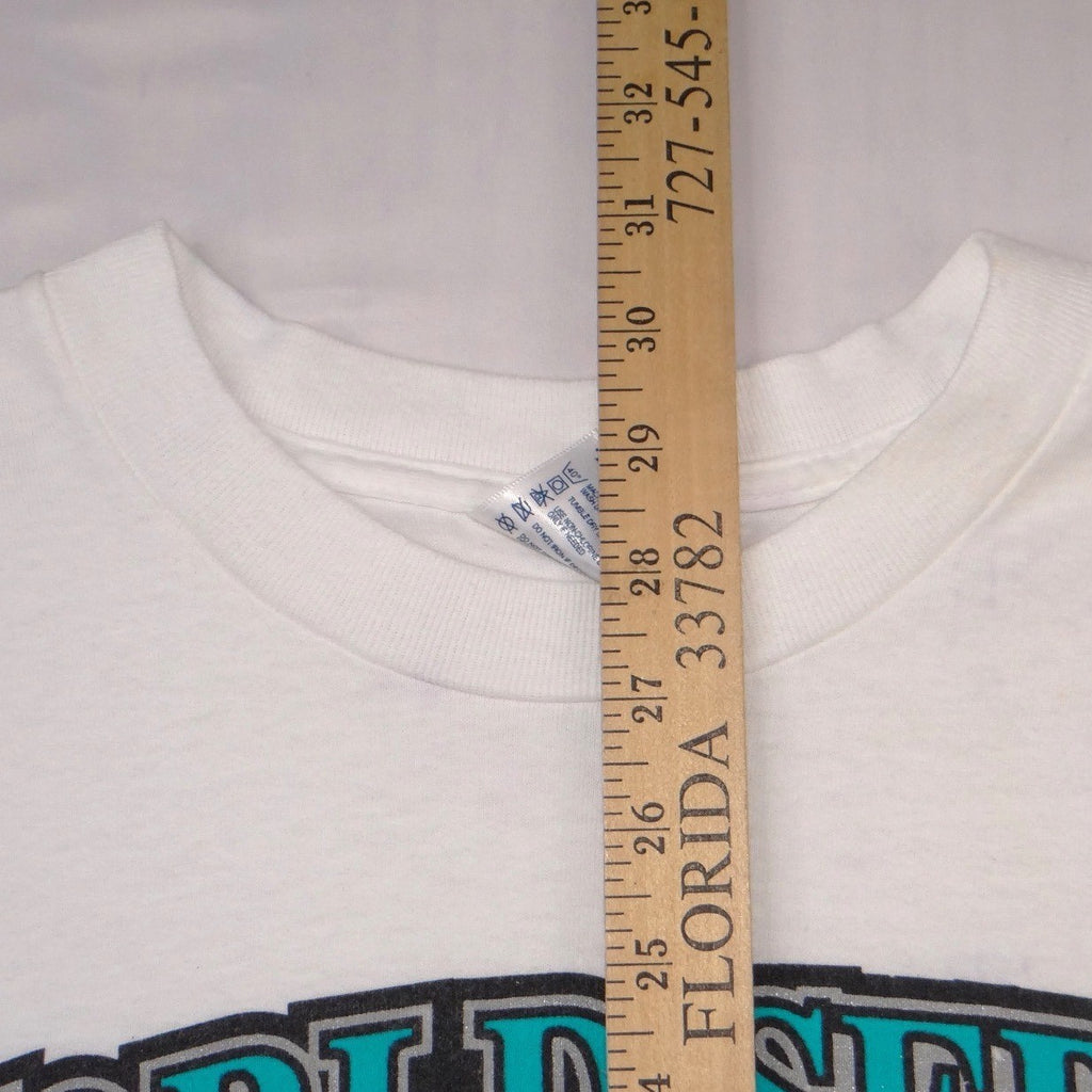 Vintage 1997 Florida Marlins World Series Champions T-Shirt White XL Delta MLB