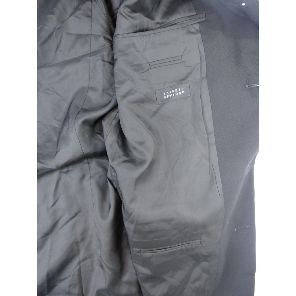 Hugo Boss Barneys New York Mens Charcoal Gray Wool Blend Blazer Jacket