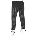Love Tree Womens Lace Up Front Leggings Charcoal Grey Grommet Skinny Pants S